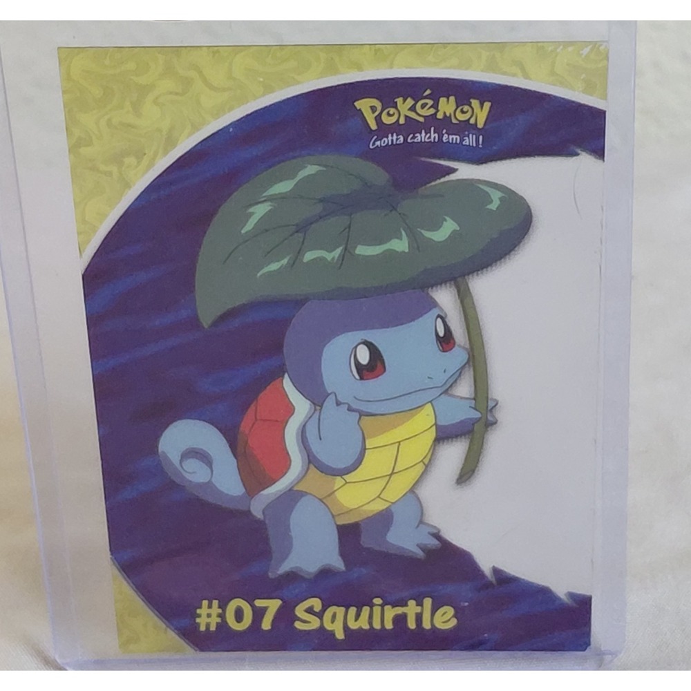 2000 Topps Pokemon TV Animation Series 2 Squirtle PC4 Clear Acetate Vintage
